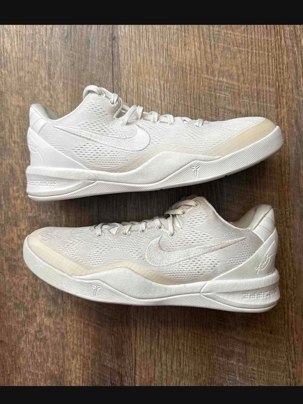 Nike Kobe 8 VIII GS Protro Halo White Size 6.5y 6.5 Sneakers Shoes